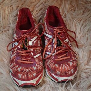 ASICS MAZUNA WAVE CREATION X10 Women's Red & White Running Shoes -size 8